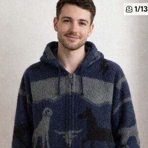 ⭐️ Host Pick ⭐️ Ruminahui | Vintage Wool Hooded Sweater